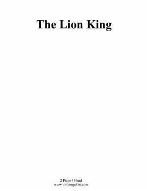 The Lion King 2 Piano 8 Hand